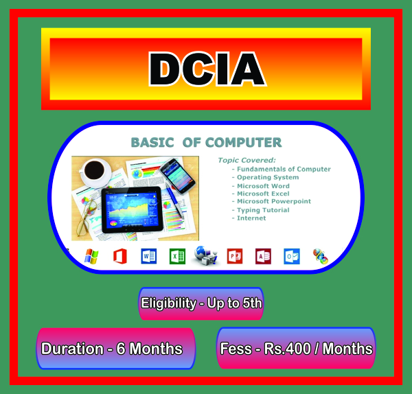 DIPLOMA IN COMPUTER & INTERNET APPLICATIONS